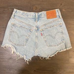 Levi’s 501 High Rise Denim Shorts